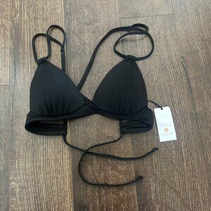Shade & Shore Women's Black Bikini Top